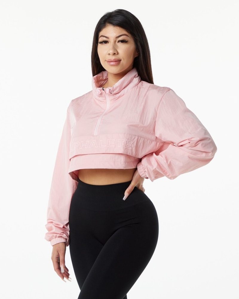 Alphalete Endure Crop Jassen Dames Paars | 90QAFZDHP