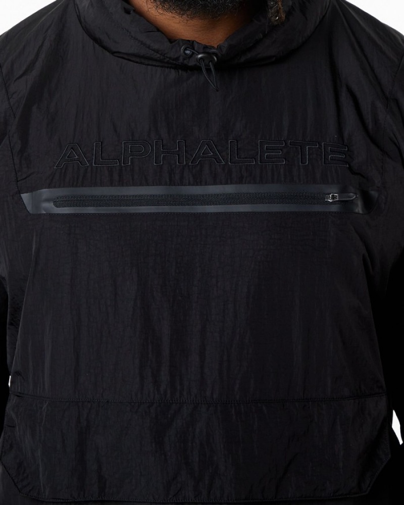 Alphalete Endure Pullover Sweatshirt Heren Zwart | 12SFTXUJP