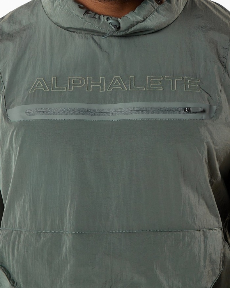 Alphalete Endure Pullover Sweatshirt Heren Grijs | 02TKNQJAL