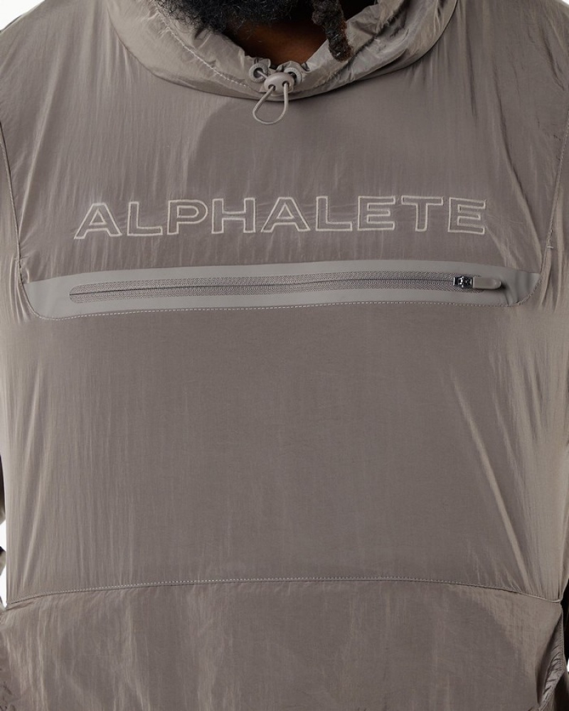 Alphalete Endure Pullover Sweatshirt Heren Bruin | 68GXUTYKP