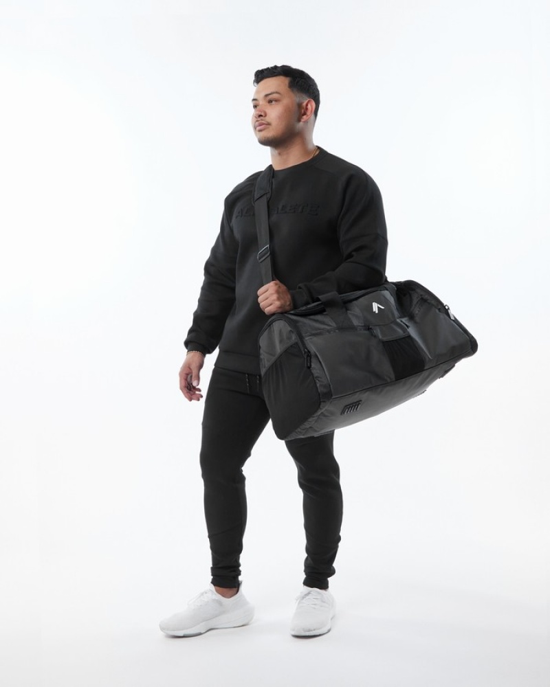 Alphalete Essential Duffel Tassen Heren Zwart | 70URHQSIZ