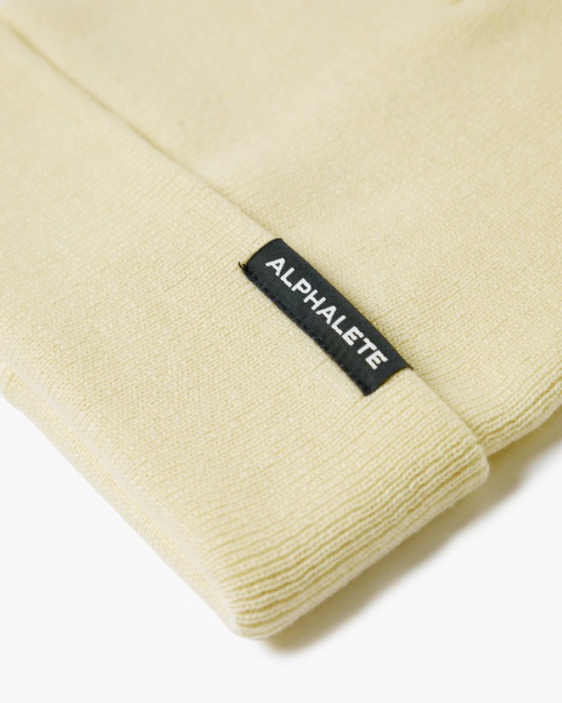 Alphalete Essential Foldover Muts Heren Beige | 81RHIMCGE