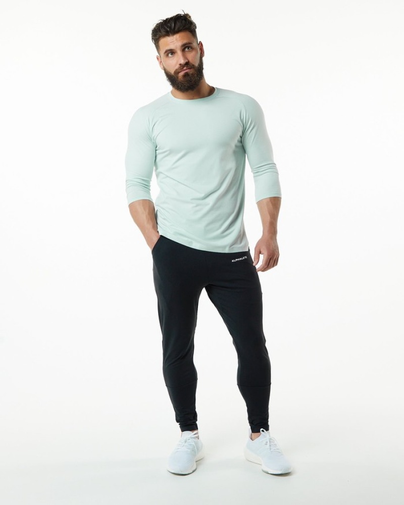 Alphalete Evo 3/4 Sleeve Overhemd Heren Blauw | 03EVPMJRK