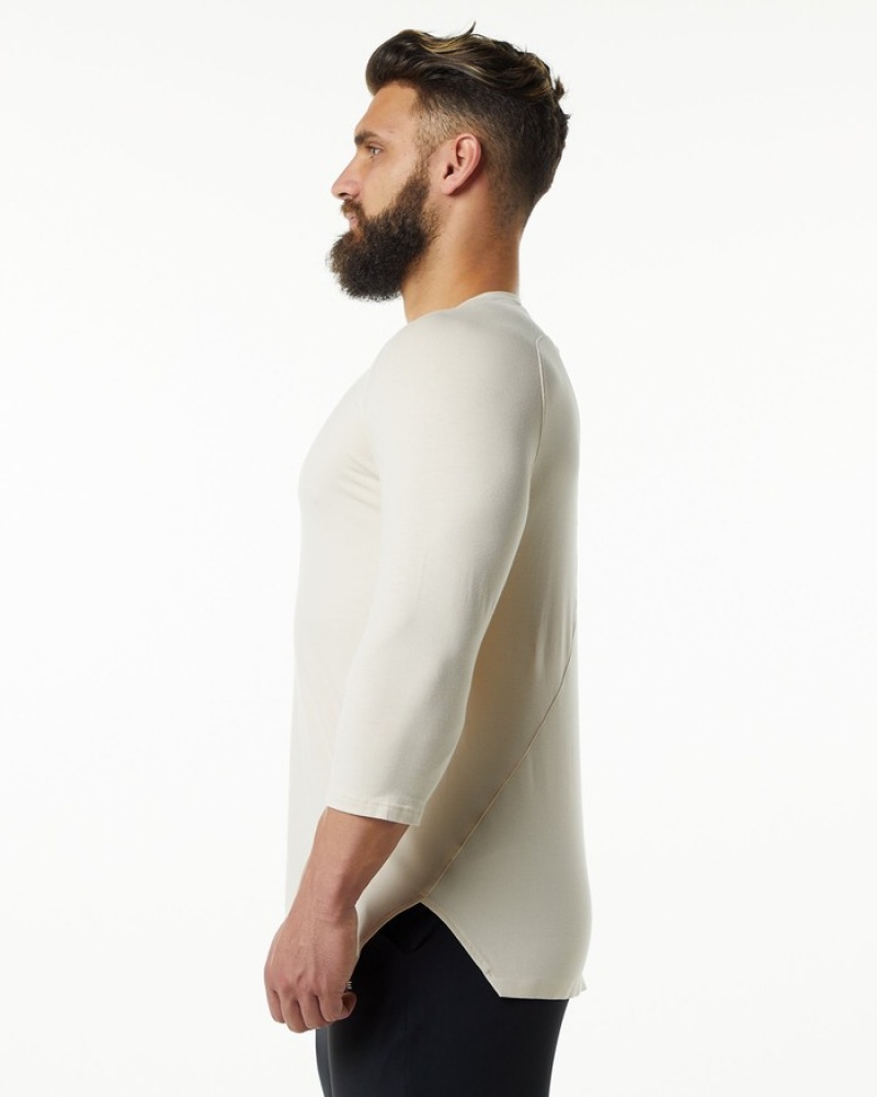 Alphalete Evo 3/4 Sleeve Overhemd Heren Wit | 18RVYCPQN