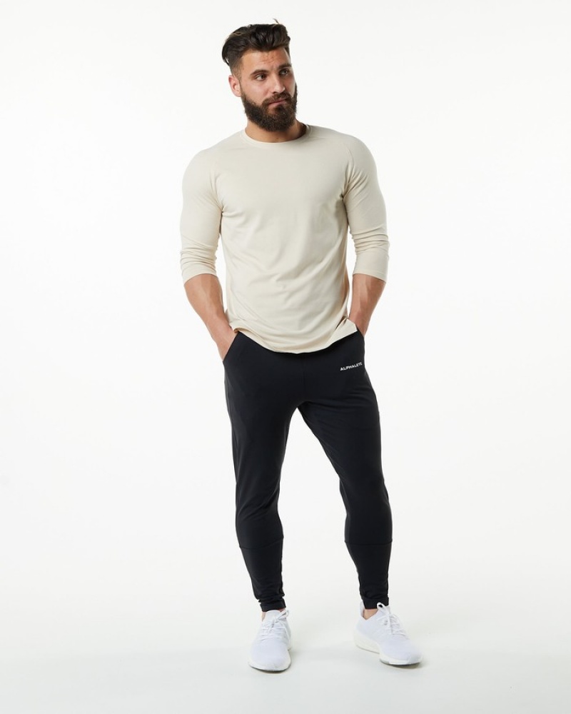 Alphalete Evo 3/4 Sleeve Overhemd Heren Wit | 18RVYCPQN