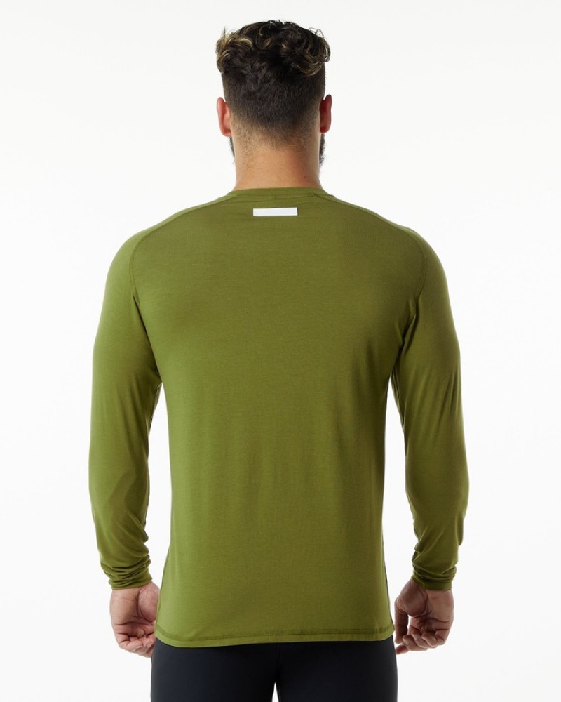 Alphalete Evo Epaulette Overhemd Heren Groen | 38ZXHAMUO