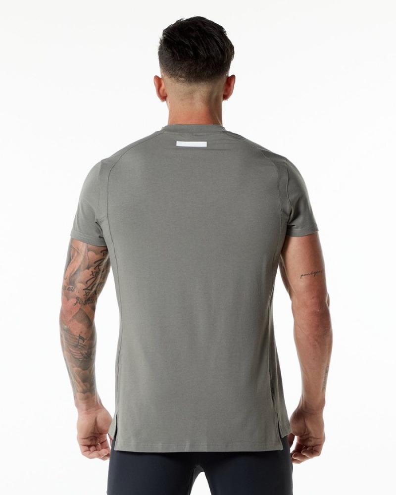 Alphalete Evo Overhemd Heren Grijs | 65QLVKHSY