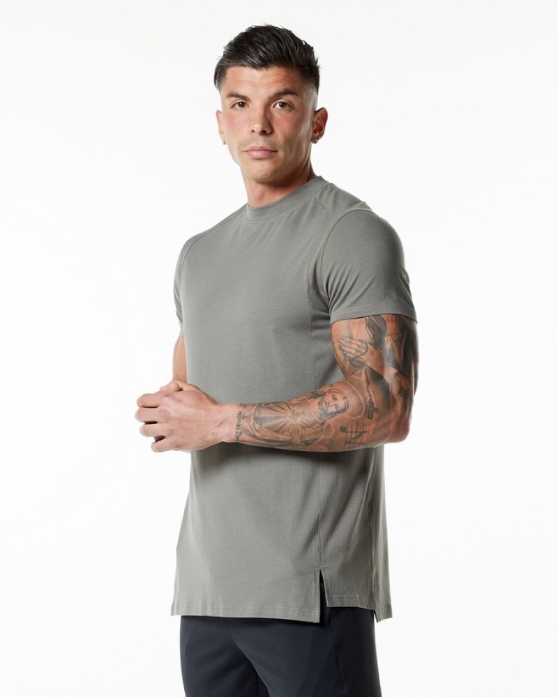 Alphalete Evo Overhemd Heren Grijs | 65QLVKHSY