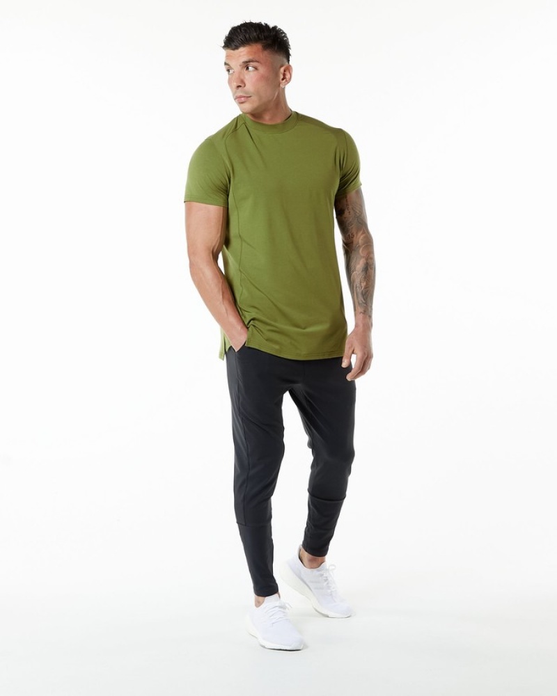 Alphalete Evo Overhemd Heren Groen | 83VRCSXIP