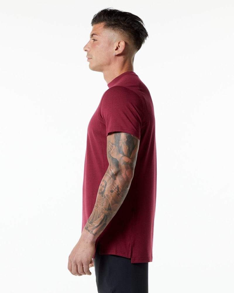 Alphalete Evo Overhemd Heren Rood | 24USBTYQJ