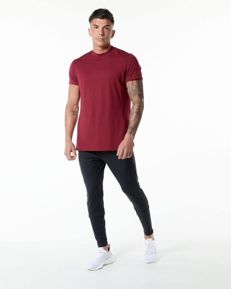 Alphalete Evo Overhemd Heren Rood | 24USBTYQJ