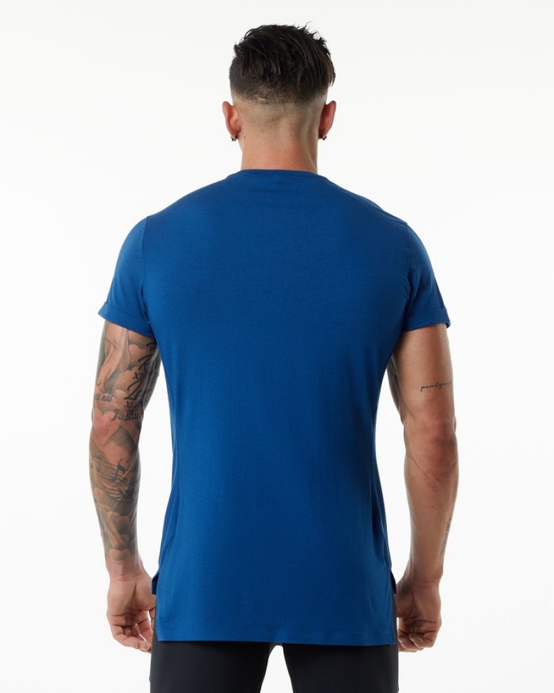 Alphalete Evo Pocket Overhemd Heren Blauw | 58BKVACOH