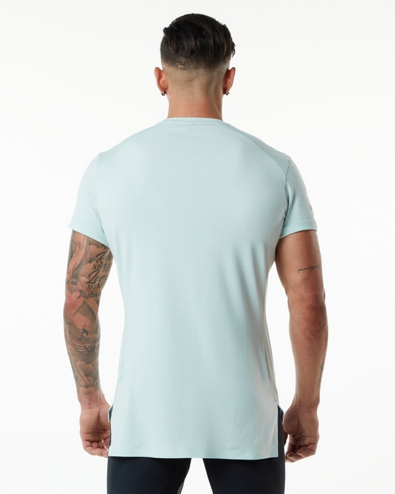 Alphalete Evo Pocket Overhemd Heren Blauw | 19RUPHDQS