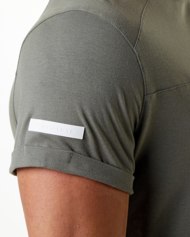 Alphalete Evo Pocket Overhemd Heren Grijs | 67APMIDOQ