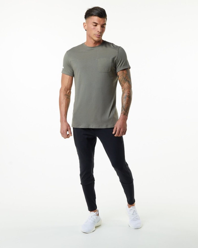 Alphalete Evo Pocket Overhemd Heren Grijs | 67APMIDOQ