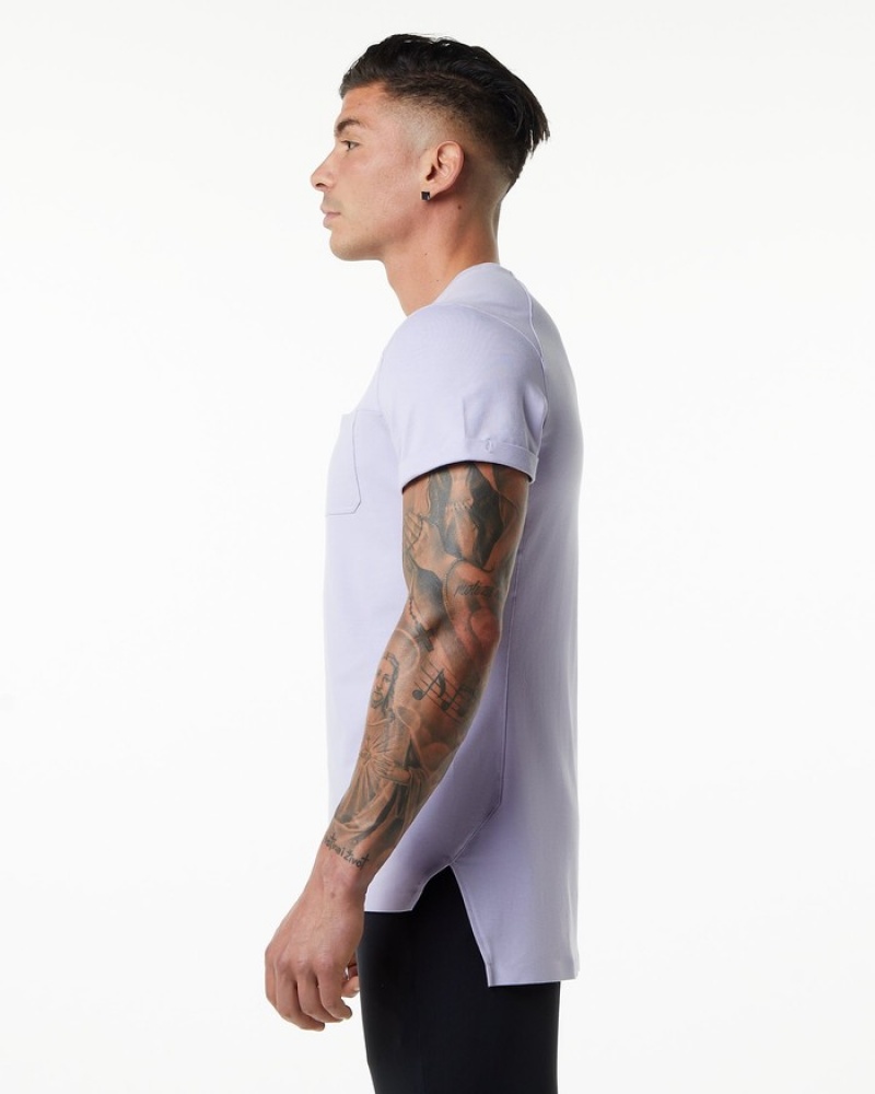 Alphalete Evo Pocket Overhemd Heren Paars | 34VNALDYU