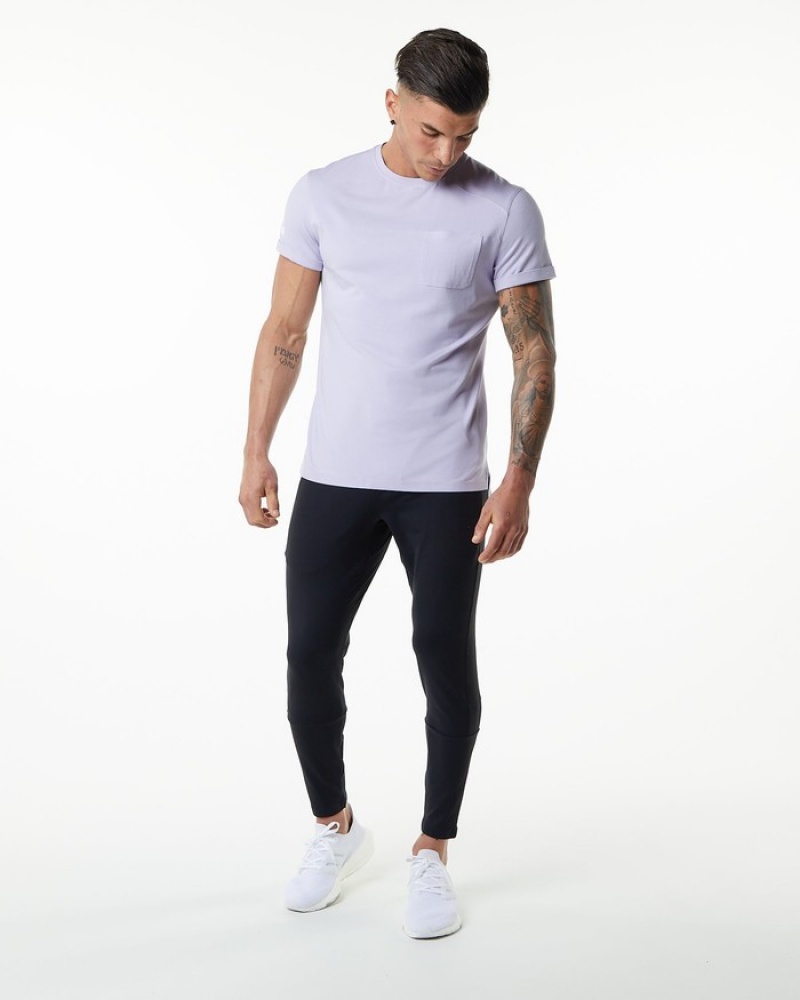 Alphalete Evo Pocket Overhemd Heren Paars | 34VNALDYU