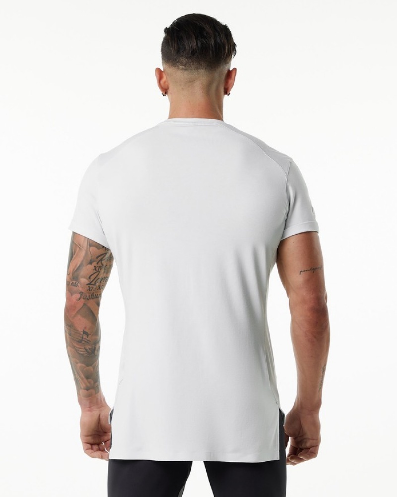 Alphalete Evo Pocket Overhemd Heren Wit | 85VAZFNBJ