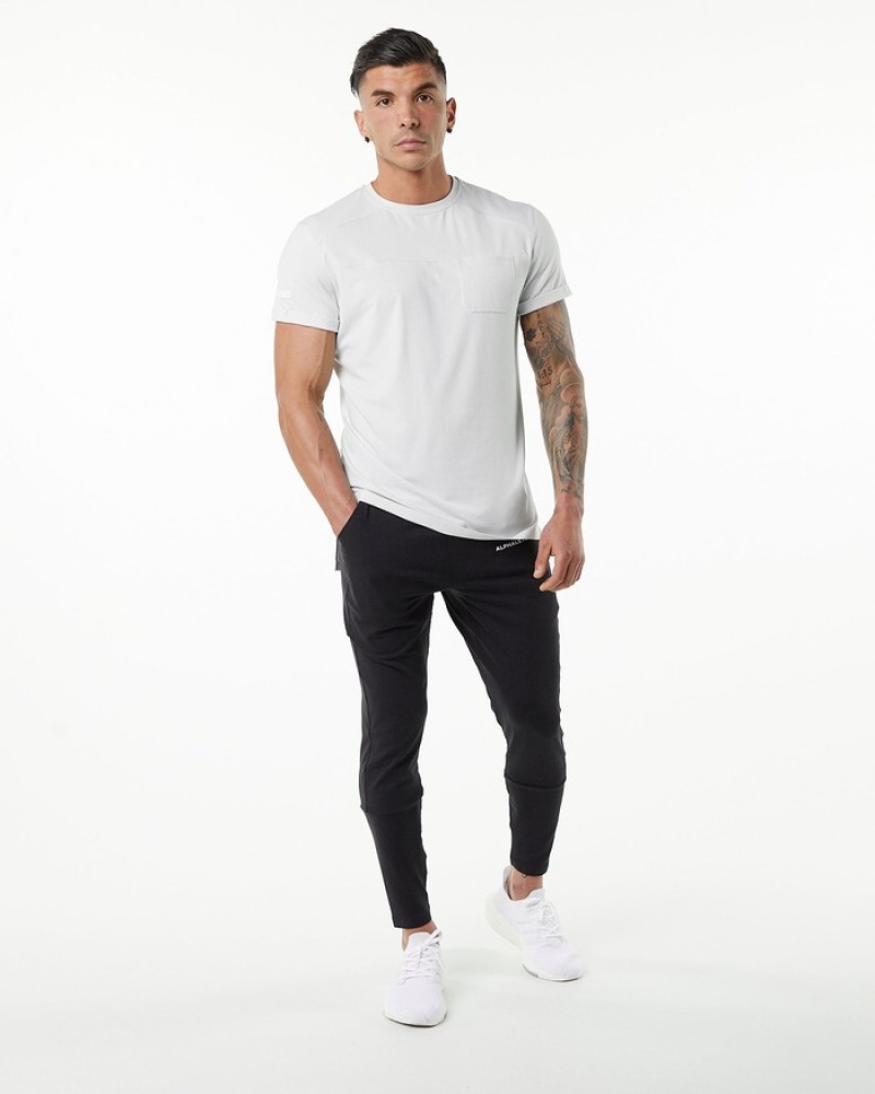 Alphalete Evo Pocket Overhemd Heren Wit | 85VAZFNBJ