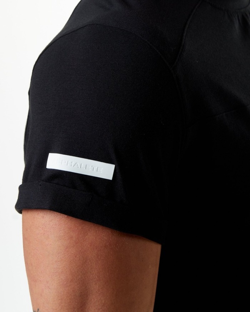 Alphalete Evo Pocket Overhemd Heren Zwart | 50PEWIKCX