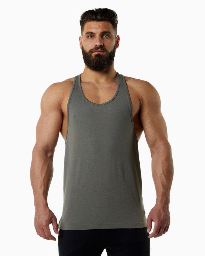 Alphalete Evo Stringer Tanktop Heren Grijs | 48TEPNICL