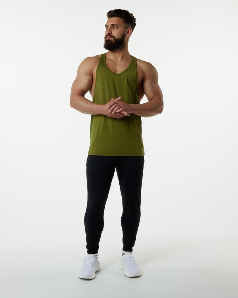 Alphalete Evo Stringer Tanktop Heren Groen | 28GKDBEPU