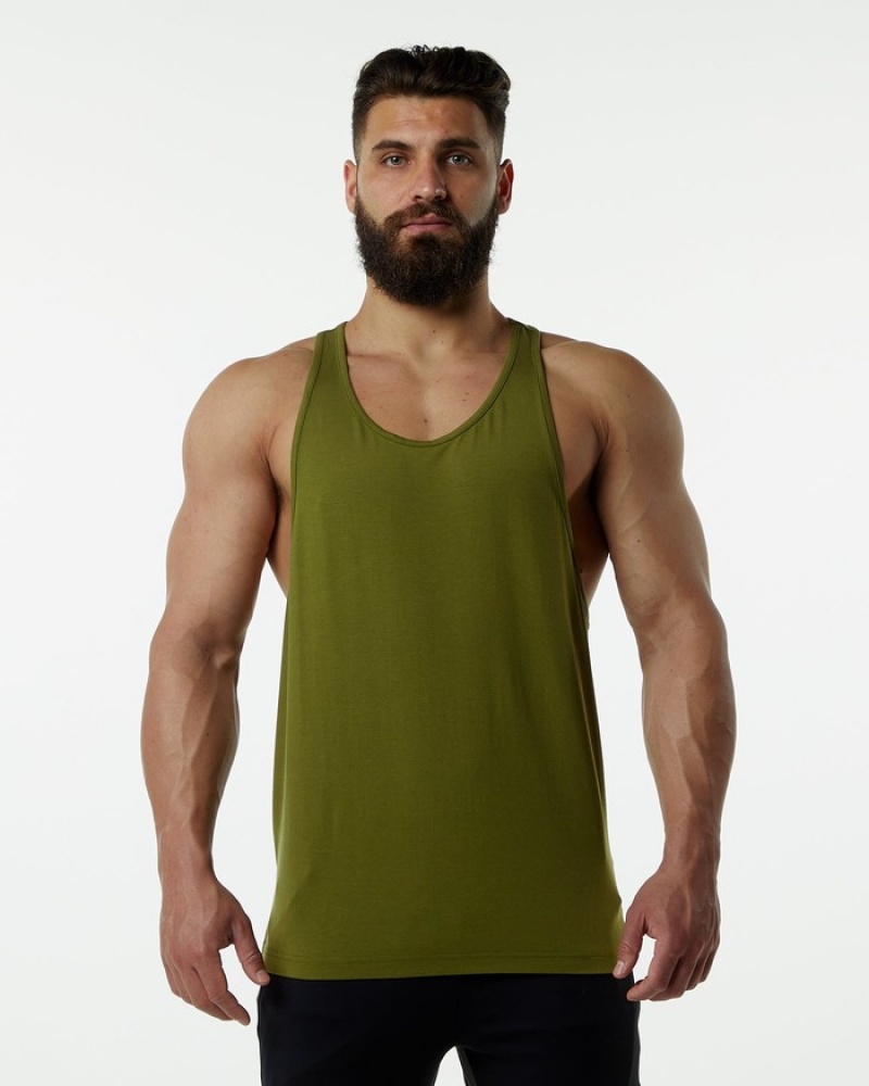 Alphalete Evo Stringer Tanktop Heren Groen | 28GKDBEPU