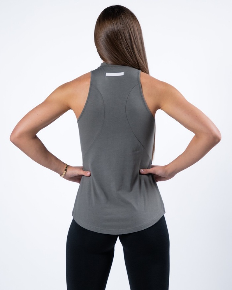 Alphalete Evo Tanktop Dames Grijs | 06GYFWQUL