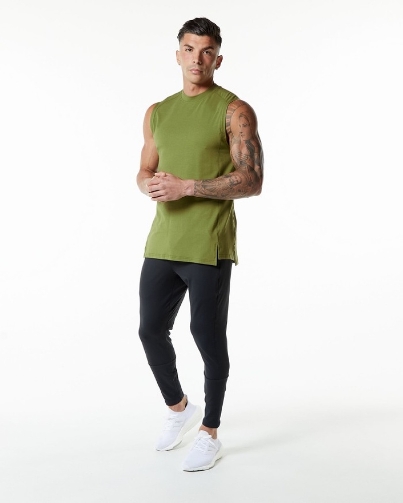 Alphalete Evo Tanktop Heren Groen | 50VTYGNSE