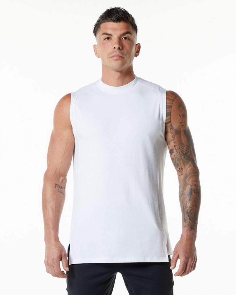 Alphalete Evo Tanktop Heren Wit | 06PBXLWVY