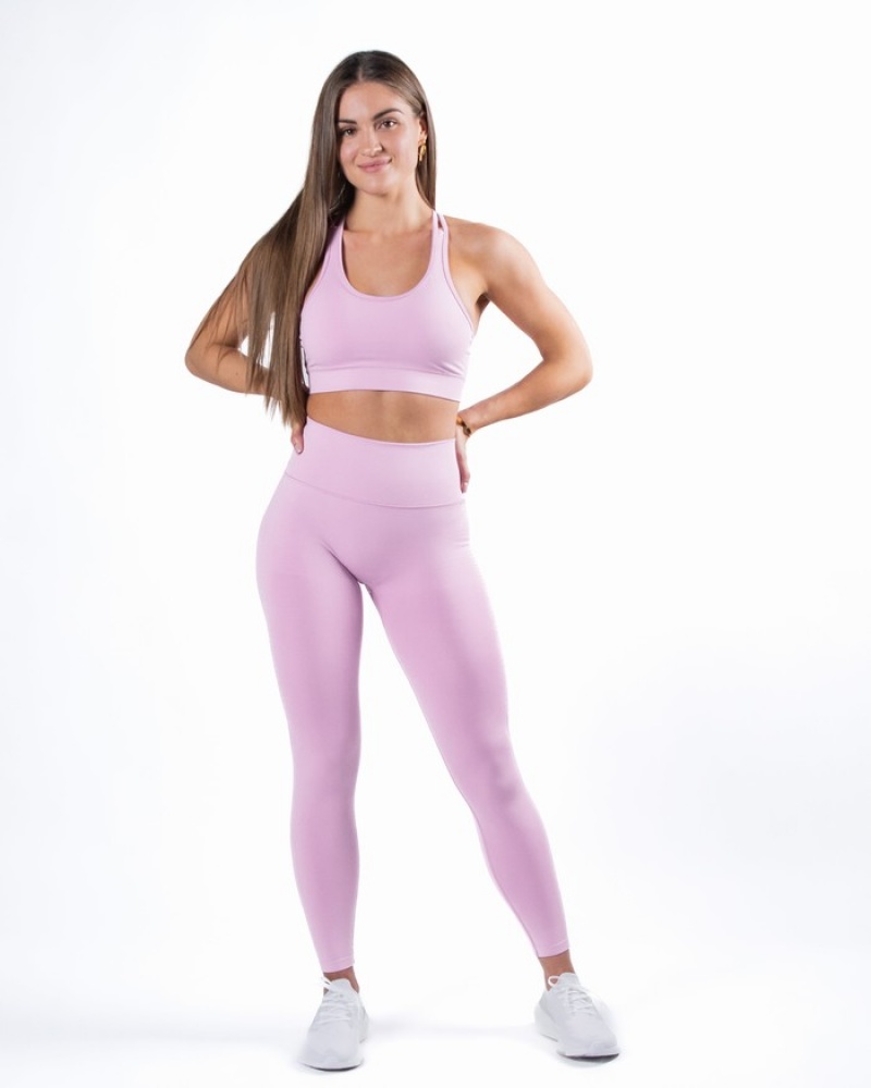 Alphalete Halo Leggings Dames Roze | 42FKVICAE