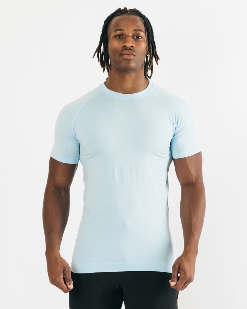 Alphalete Hero Overhemd Heren Blauw | 36JSXUFYP