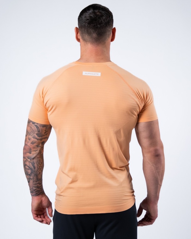 Alphalete Hero Overhemd Heren Koraal | 12RJCMXBG