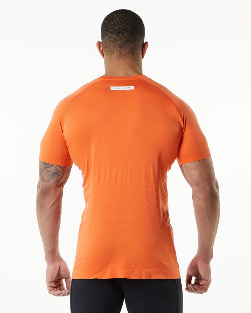 Alphalete Hero Overhemd Heren Oranje | 24MGREUQY