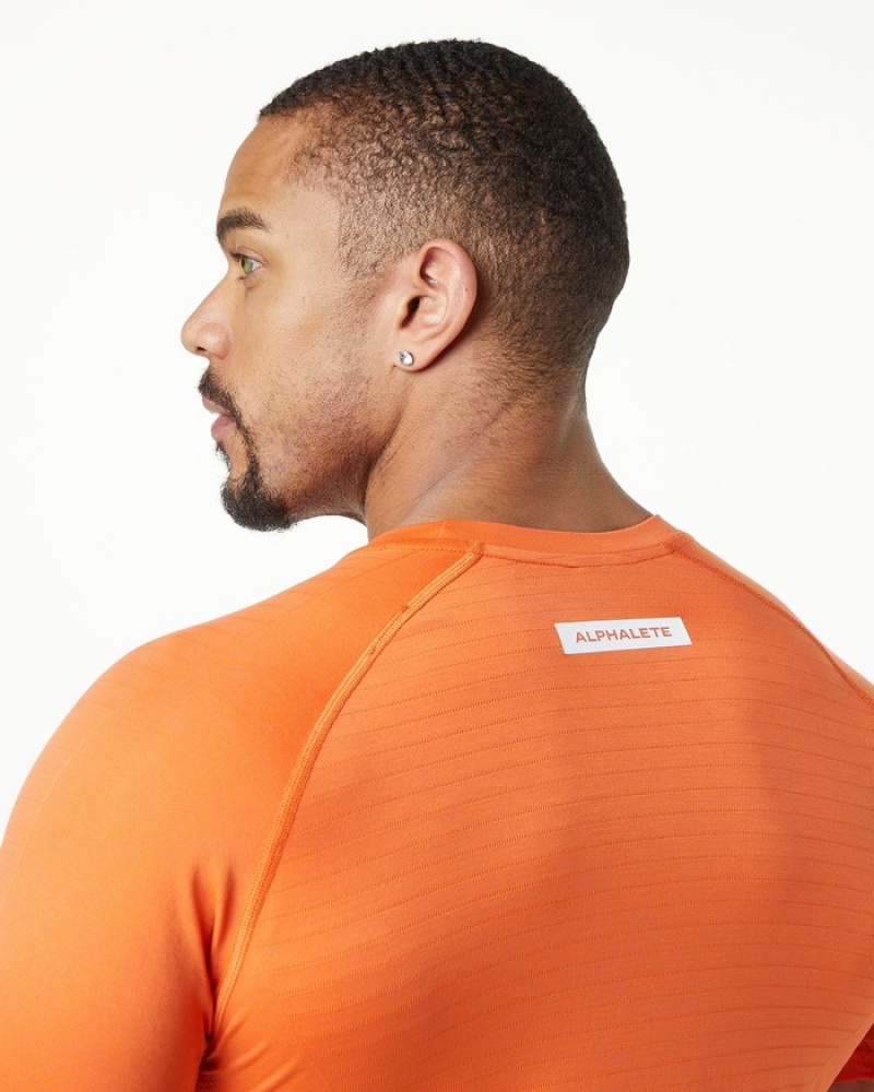 Alphalete Hero Overhemd Heren Oranje | 24MGREUQY