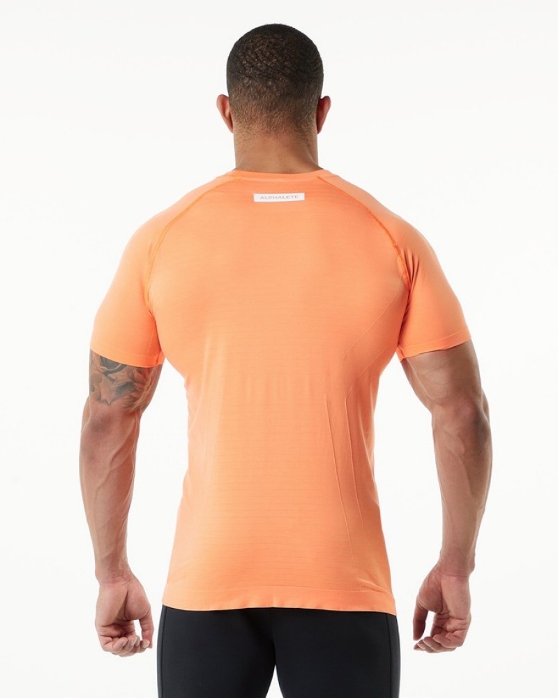 Alphalete Hero Overhemd Heren Oranje | 85TZBLERF