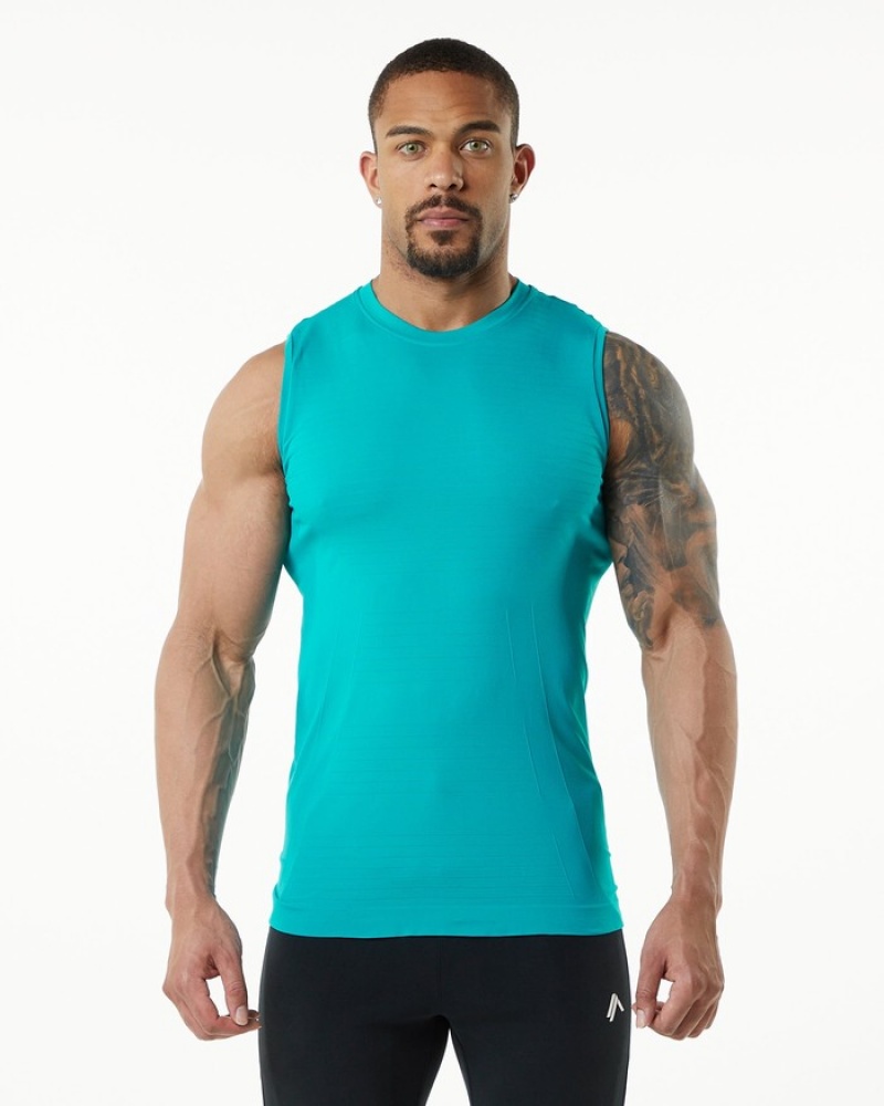 Alphalete Hero Tanktop Heren Blauw | 01WLZMDVA