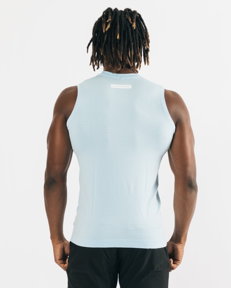 Alphalete Hero Tanktop Heren Blauw | 25UICFSEL