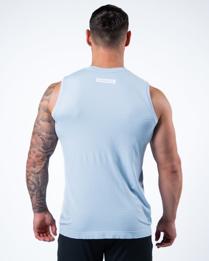 Alphalete Hero Tanktop Heren Blauw | 47NYCAIUQ