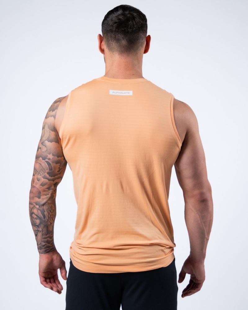 Alphalete Hero Tanktop Heren Koraal | 51OTFQRDI