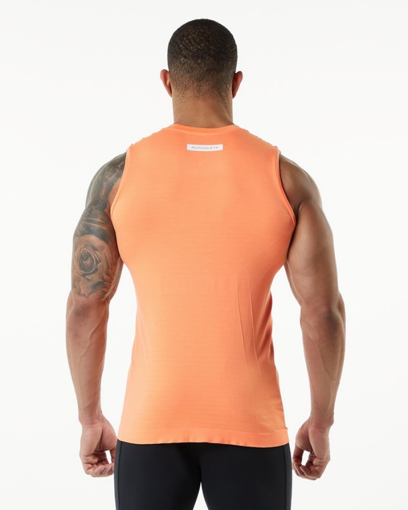 Alphalete Hero Tanktop Heren Oranje | 48MHWARLB