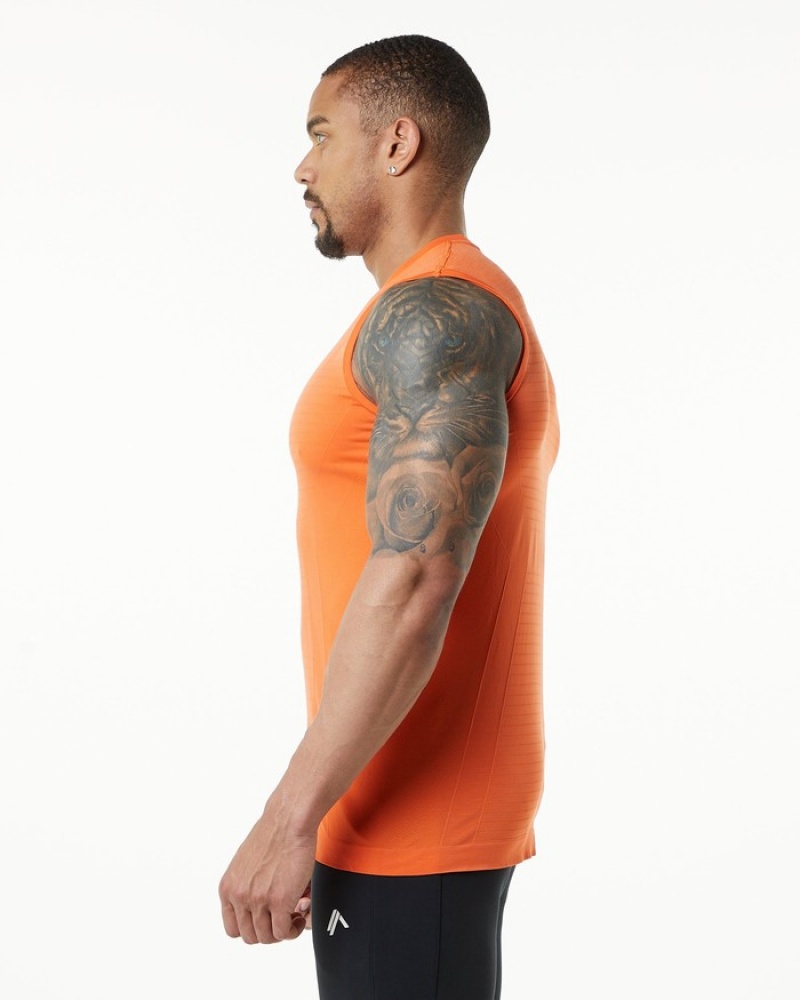 Alphalete Hero Tanktop Heren Oranje | 57ADGOMQN