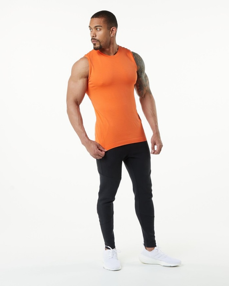 Alphalete Hero Tanktop Heren Oranje | 57ADGOMQN