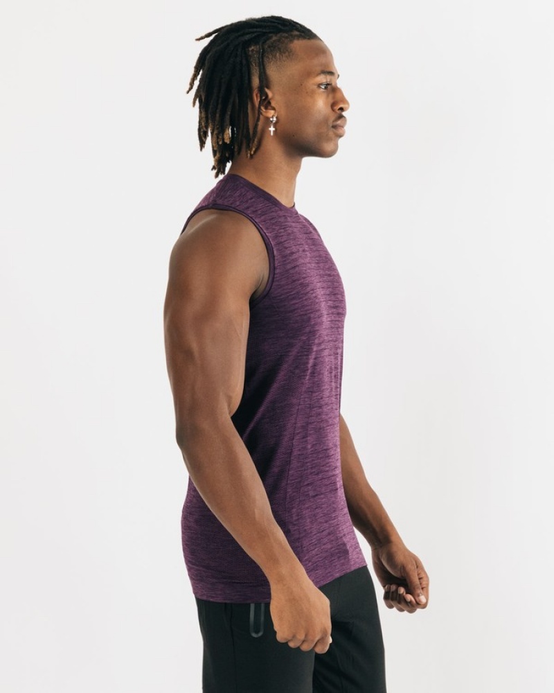 Alphalete Hero Tanktop Heren Paars | 83JXIMNHG