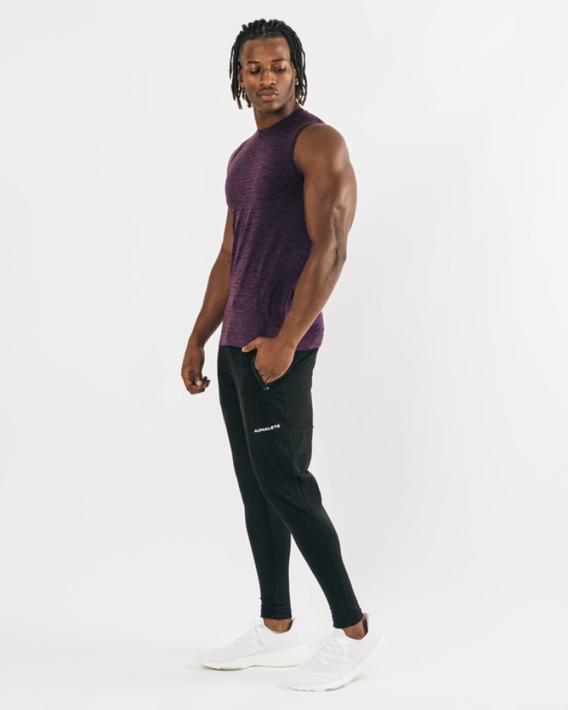 Alphalete Hero Tanktop Heren Paars | 83JXIMNHG