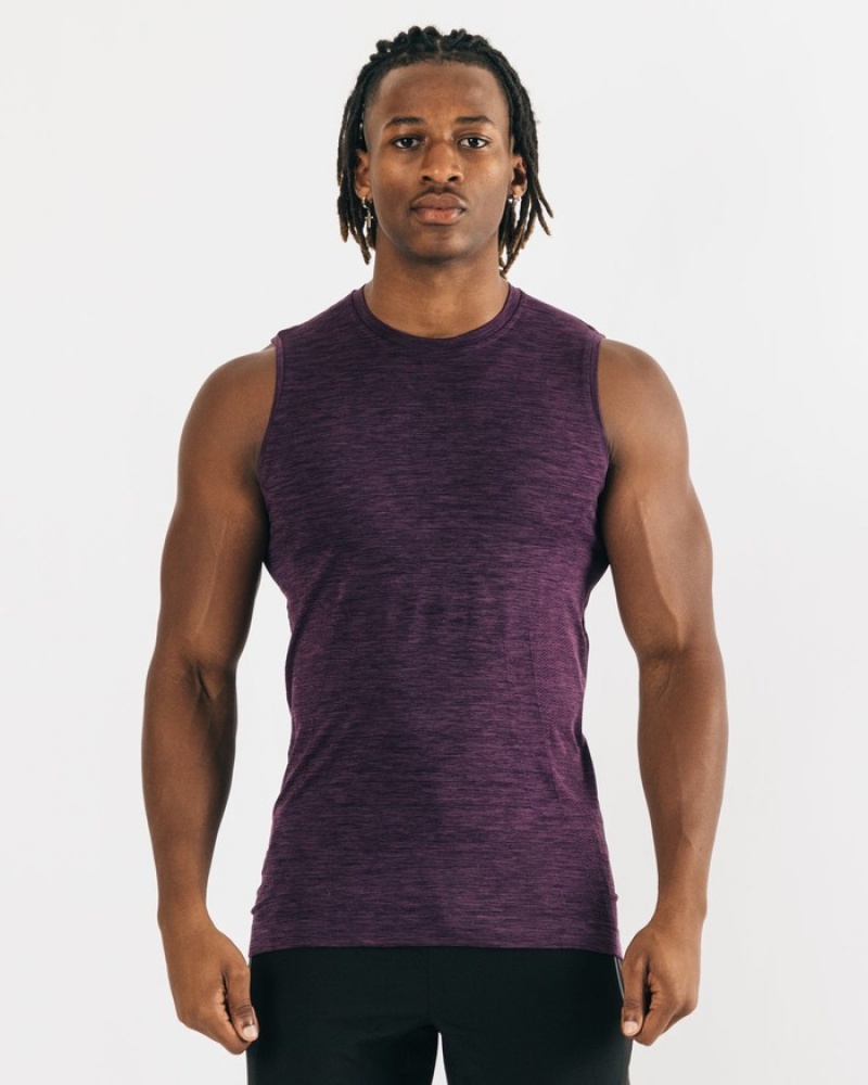 Alphalete Hero Tanktop Heren Paars | 83JXIMNHG