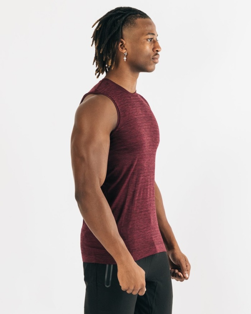 Alphalete Hero Tanktop Heren Zwart Roze | 20NPVJGWK