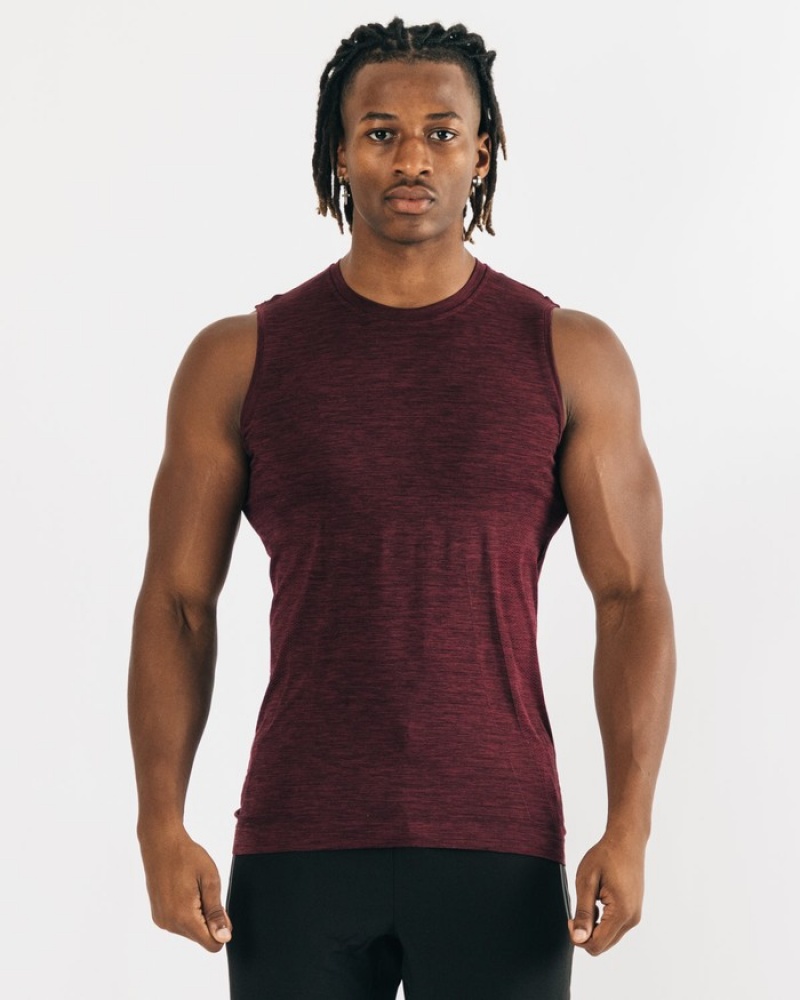 Alphalete Hero Tanktop Heren Zwart Roze | 20NPVJGWK