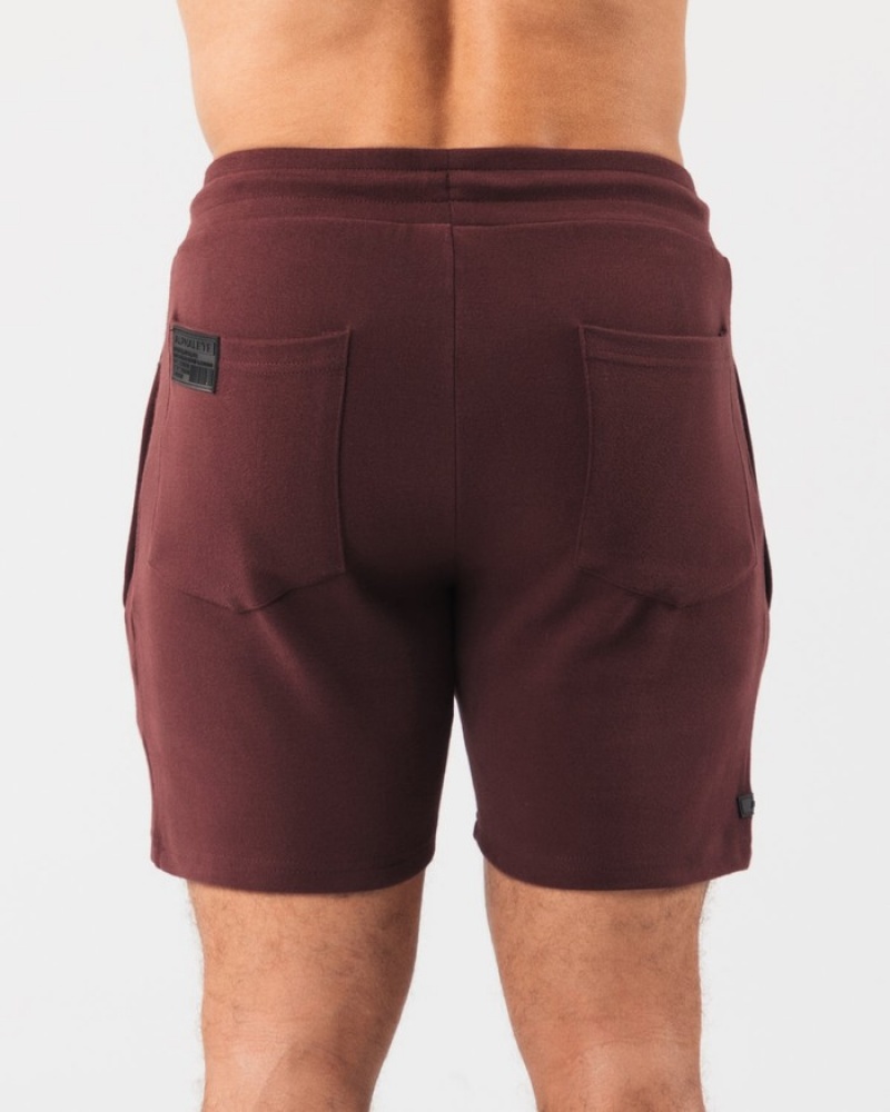 Alphalete Identity 6” Korte Broek Heren Bordeaux | 84JOQPHGL