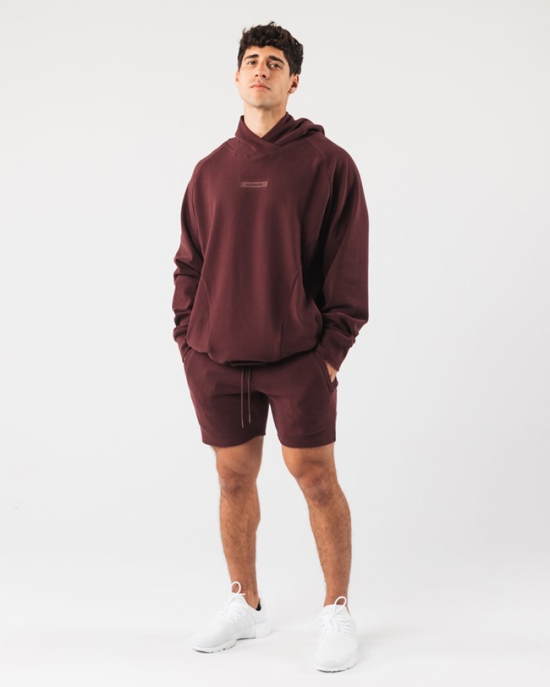 Alphalete Identity 6” Korte Broek Heren Bordeaux | 84JOQPHGL